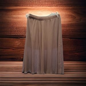 Semi-sheer Overlay Skirt